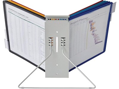 Durable Instaview Document Holder, 8.5" x 11", Veritcal, Table Top, Assorted Colors Plastic (561200)