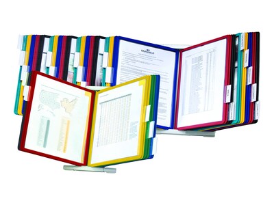 Durable Instaview Document Holder, 8.5" x 11", Veritcal, Table Top, Assorted Colors Plastic (561200)