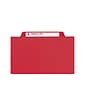 Smead Classification Folders with SafeSHIELD Fasteners, 2" Expansion, Letter Size, 2 Dividers, Bright Red, 10/Box (14082)