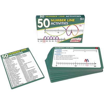 Junior Learning 50 Number Line Activities, Grades 1-3 (JRL325)