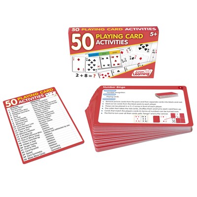 Junior Learning 50 Playing Cards Activities, Grades 1-5 (JRL341)