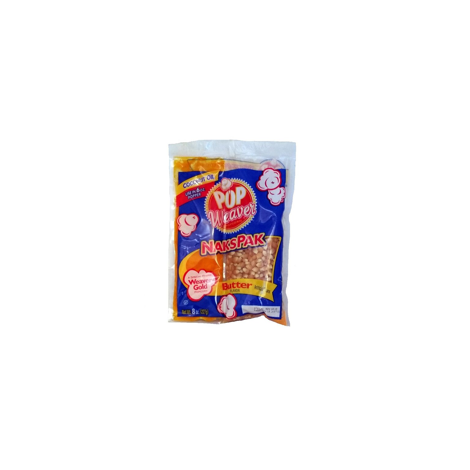Weaver 104329 8 oz. NaksPak Popcorn Kit; 36/carton