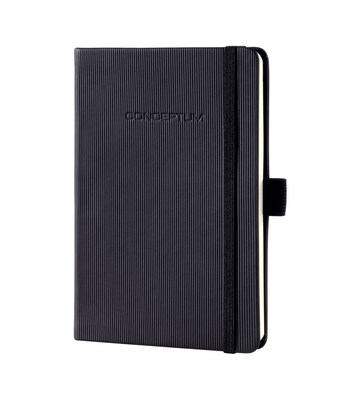 Sigel Hardcover Lined Notebook - A6 Pocket Size with Elastic Closure