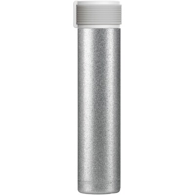 Asobu Skinny Glitter Water Bottle, Silver, 8 oz. (Sbv40sil)