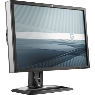 HP ZR24W 24" LCD Monitor, Black, Refurbished