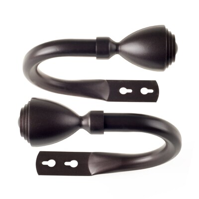Lavish Home Urn Holdback Pair - Rubbed Bronze