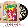 Coca Cola Dart Cabinet Set with Darts and Board - Pop Art Cans