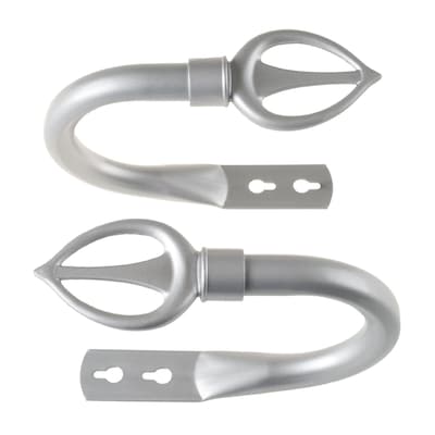 Lavish Home Spear Holdback Pair - Silver