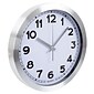 Everyday Home 12 Inch Brushed Aluminum Wall Clock