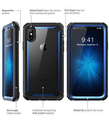 I-Blason Ares Blue for iPhone XS Max (IPX6.5-ARES-BLU)