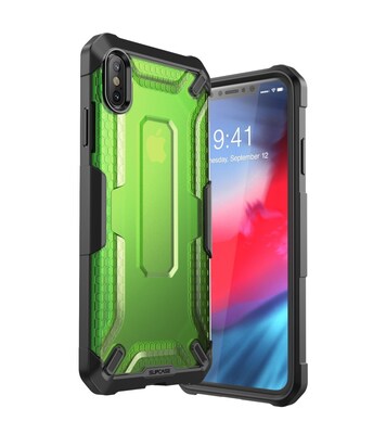 SupCase Unicorn Beetle Green Case for iPhone XS Max (S-MAX-6.5-UNI-GN)