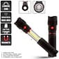 Stalwart 2 in 1 COB LED Telescoping Worklight Flashlight with Magnet