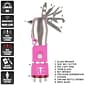 Stalwart 12 in 1 Emergency Safety Multi Tool and LED Flashlight - PINK