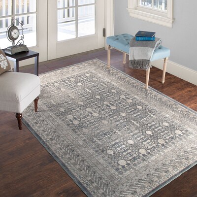Lavish Home Vintage Greek Rug - Grey Brown - 5 x 77