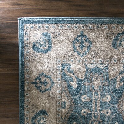 Lavish Home Vintage Floral Rug - Blue - 5 x 77