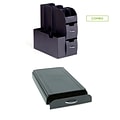 Mind Reader Plastic Condiment Organizer & Coffee Pod Storage Drawer, Black (CADNES-BLK)