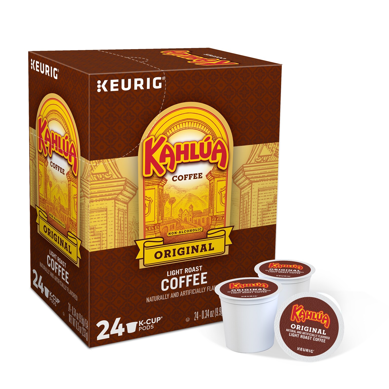 Kahlua Original Blend Coffee Keurig® K-Cup® Pods, Light Roast, 24/Box (PB4141)