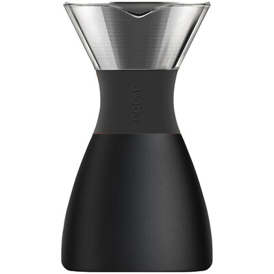 Asobu 32 oz Pourover Insulated Coffee Maker, Black (ADNAPO300BKBK)