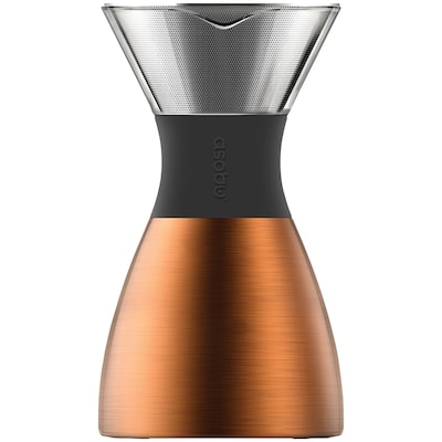 Asobu 32 oz Pourover Insulated Coffee Maker, Copper/Black  (ADNAPO300COPBK)