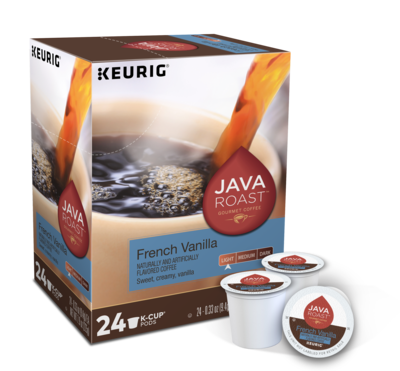 Java Roast French Vanilla Coffee, Keurig® K-Cup® Pods, Light Roast, 24/Box (55237)