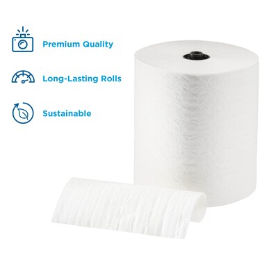 enmotion Premium Recycled Hardwound Paper Towels, 1-ply, 425 ft./Roll, 6 Rolls/Carton (89410)