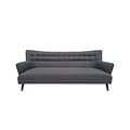 Vifah Pangee Bridgewater Fabric Sofa Steel Single IN20