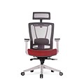 Autonomous ErgoChair Premium Ergonomic Office Chair, Red, 48H x 32W x 26D