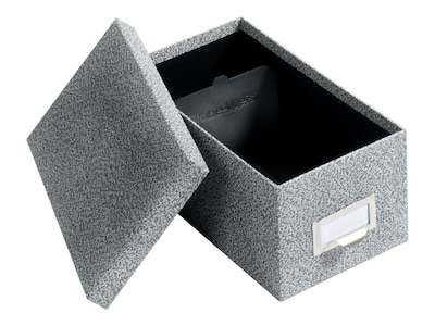 Globe-Weis Index Card File Box, 1000-Card Capacity, Black Agate (94 BLA)