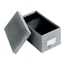 Globe-Weis Index Card File Box, 1000-Card Capacity, Black Agate (94 BLA)