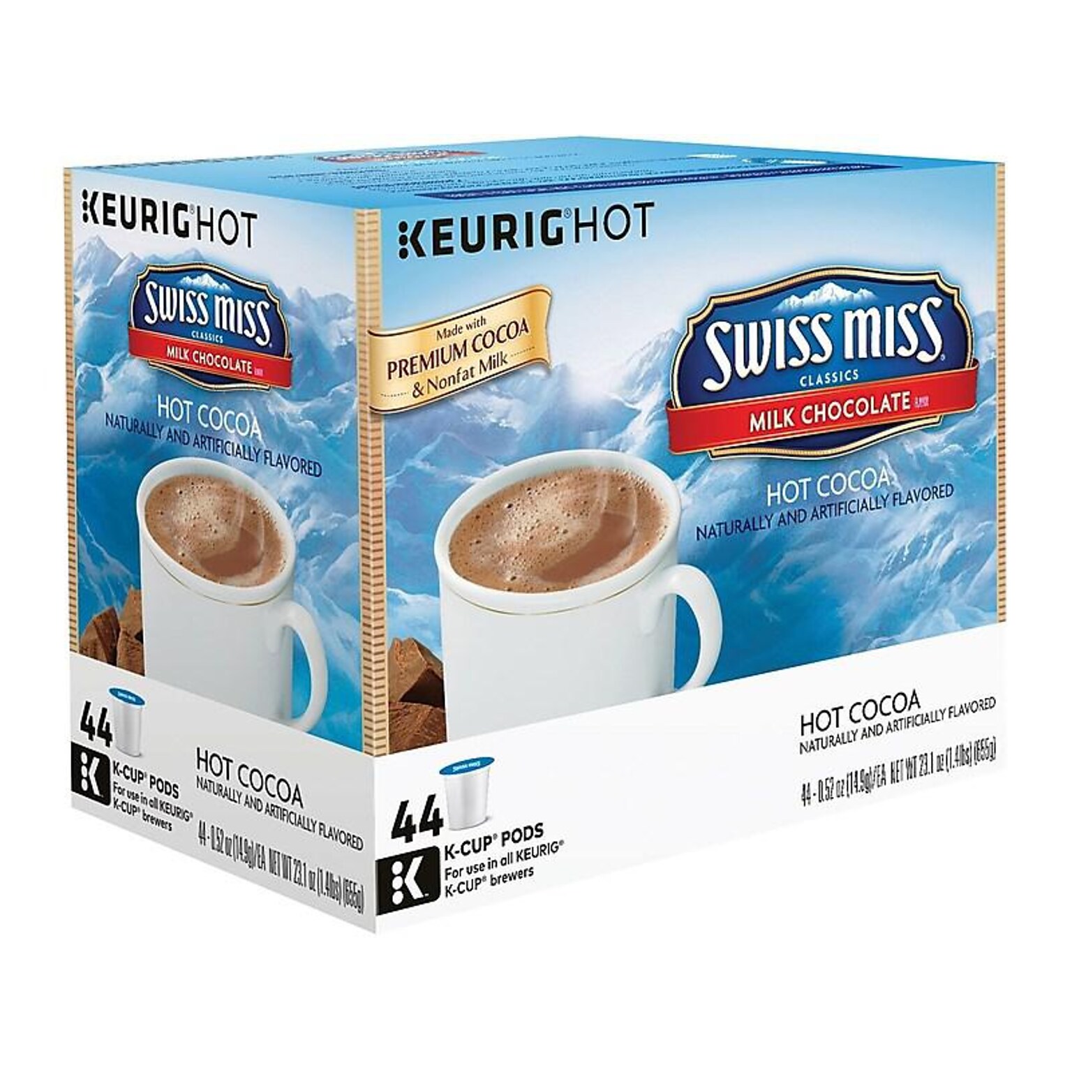 Swiss Miss Milk Chocolate Hot Cocoa, Keurig® K-Cup® Pods, 44/Box (351178)