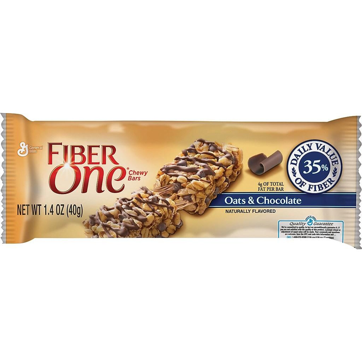 Fiber One Chewy Oats & Chocolate Granola Bar, 1.4 oz., 16 Bars/Box (GEM14562)