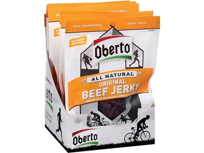 Oberto Beef Jerky, Original, 1.5 Oz., 8/Box (SMO1941)
