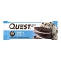 Quest Gluten Free Cookies & Cream Protein Bar, 2.12 oz, 12/Box (QUN00018)