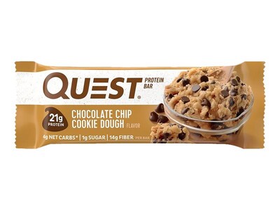 Quest Gluten Free Chocolate Chip Protein Bar, 2.12 oz, 12/Box (QUN00003)