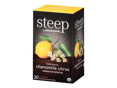 Steep Herbal Tea Bags, 20/Box (17707)