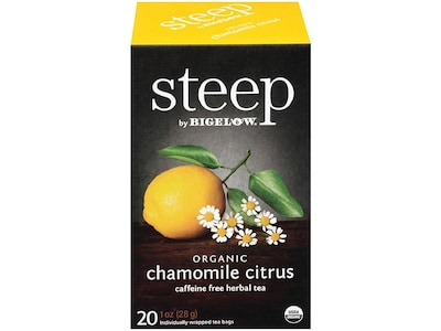 Steep Herbal Tea Bags, 20/Box (17707)