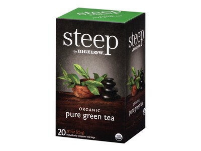 Steep Green Tea Bags, 20/Box (17703)