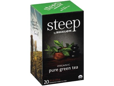 Steep Green Tea Bags, 20/Box (17703)