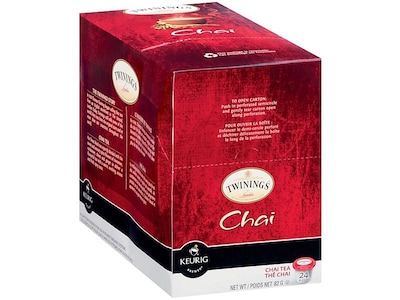 TwiningsTwinings of London Chai Tea, Keurig KCup Pods, 24/Box