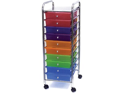 Advantus 10 Drawers Standalone, Multi-Color (34004)