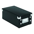 Ideastream Snap-N-Store Index Card File Box, 1,100 Card Capacity, Black (SNS01573)