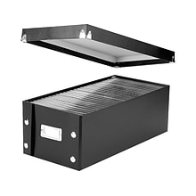 Ideastream Snap-N-Store Index Card File Box, Black, 1100 Card Capacity (SNS01577)