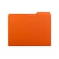 Smead Interior File Folders, 1/3-Cut Tab, Letter Size, Orange, 100/Box (10259)