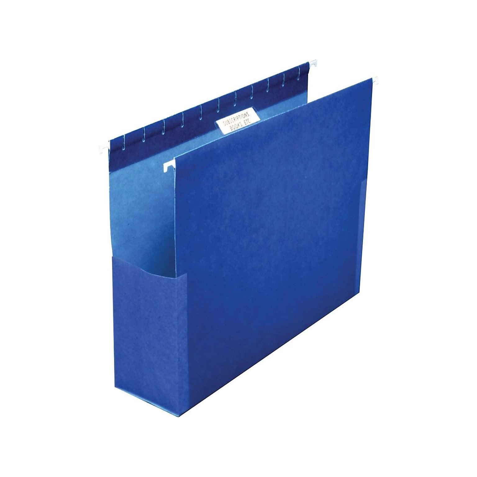 Pendaflex SureHook Reinforced Hanging File Folders with Box Bottom, 1/5-Cut Tab, Legal Size, Blue, 25/Box (PFX 59303)