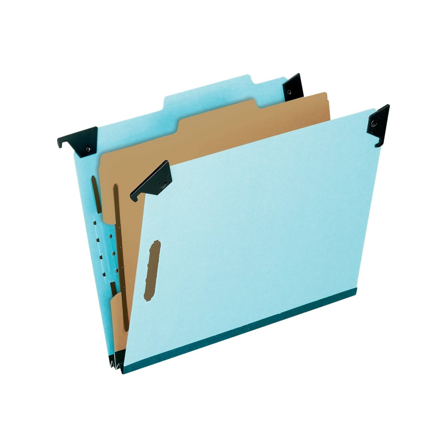 Pendaflex Classification Hanging File Folders, 1/3-Cut Tab, Letter Size, Light Blue, 10/Box (PFX 59251)