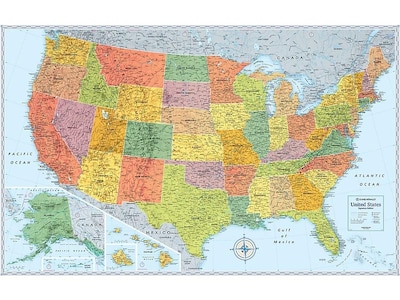 Rand McNally Signature The United States of America Map, 32H x 50W (0528012762)