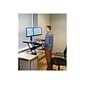 Ergotron WorkFit-TL 38"W Adjustable Standing Desk Converter, Black/Dark Gray (33-406-085)