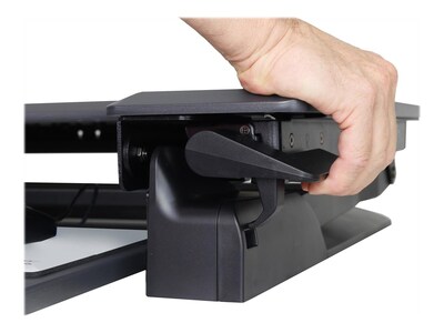 Ergotron WorkFit-TL 38"W Adjustable Standing Desk Converter, Black/Dark Gray (33-406-085)