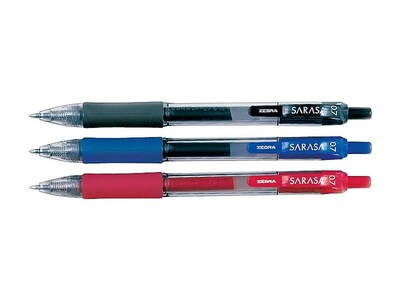 Zebra X10 Retractable Gel Pen, Medium Point 0.7mm Blue Barrel Blue