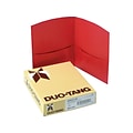 Oxford Contour 2-Pocket Presentation Folders, Red, 25/Box (OXF 5062558)